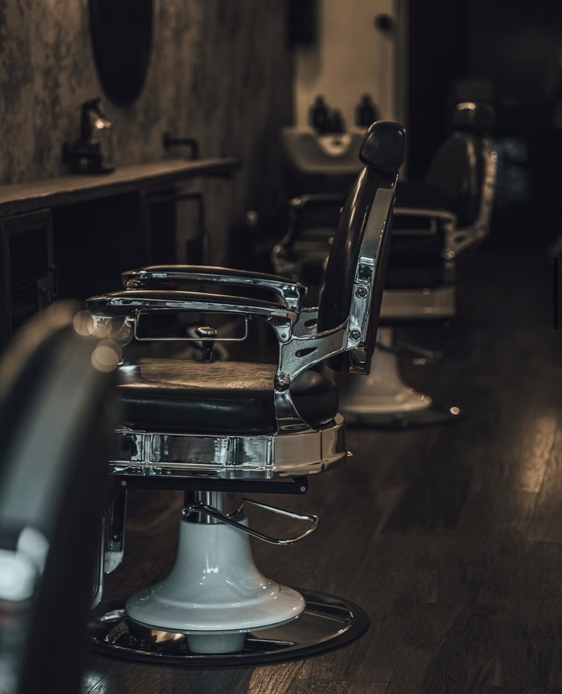 A classic barber chair