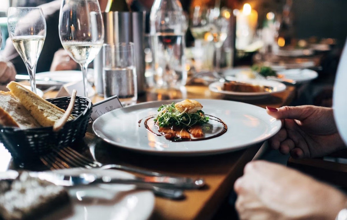 A table set for dinner